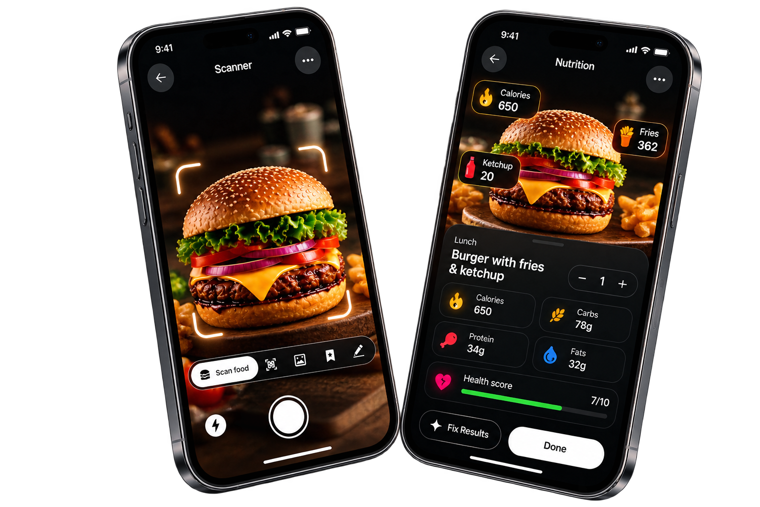 Scan food calories with Cal AI
